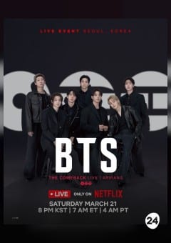 Афиша мероприятия BTS - The Comeback Live: Arirang